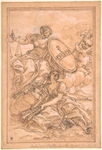 Allegorical Composition- Music and Justice with the Spinola Arms MET DP809878