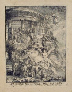 Allegorie des mariages faits par la Ville de Paris a la naissance du Duc de Bourgogne MET 1977.530.1