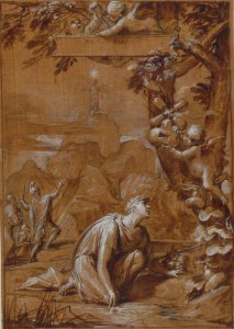 Allegorical Composition with a Young Man Kneeling before a Tree MET 1980.119
