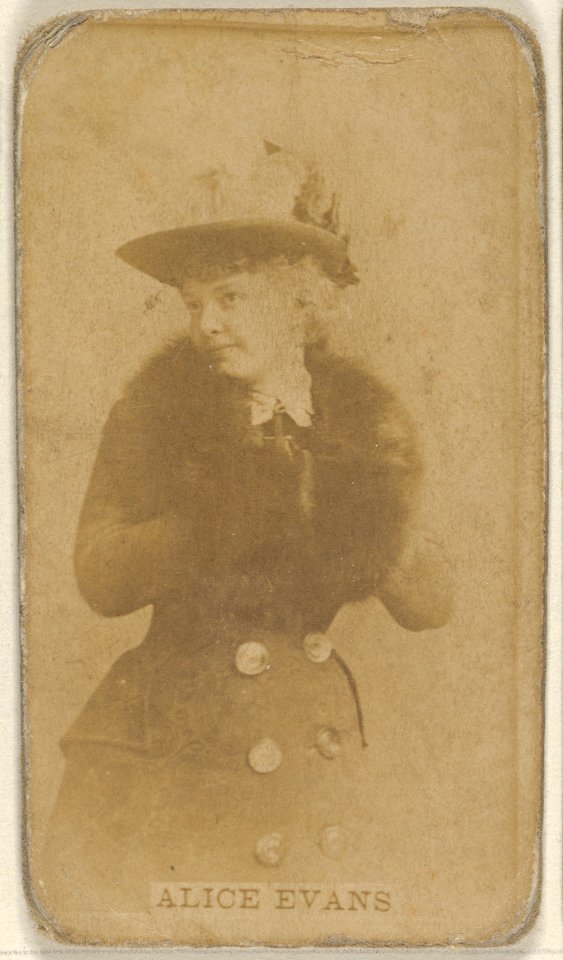 Alice Evans, from the Actors and Actresses series (N45, Type 8) for Virginia Brights Cigarettes MET DP831672