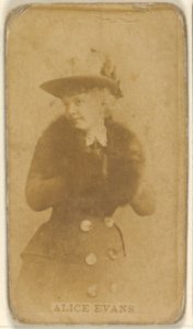 Alice Evans, from the Actors and Actresses series (N45, Type 8) for Virginia Brights Cigarettes MET DP831672