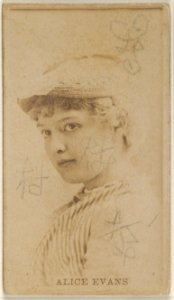 Alice Evans, from the Actors and Actresses series (N45, Type 8) for Virginia Brights Cigarettes MET DP831673