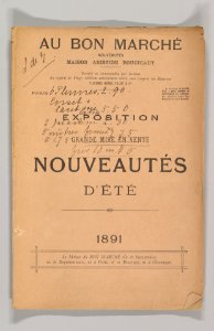 Au Bon Marché-Exposition et Grande Misé en Vente des Nouveautés d'Été 1891 MET DP819278