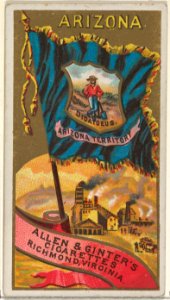 Arizona, from Flags of the States and Territories (N11) for Allen & Ginter Cigarettes Brands MET DP834502