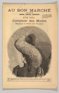 Au Bon Marché-Comptoir des Modes, Chapeaux de Paille de Fantaisie, Éte 1890 MET DP819275