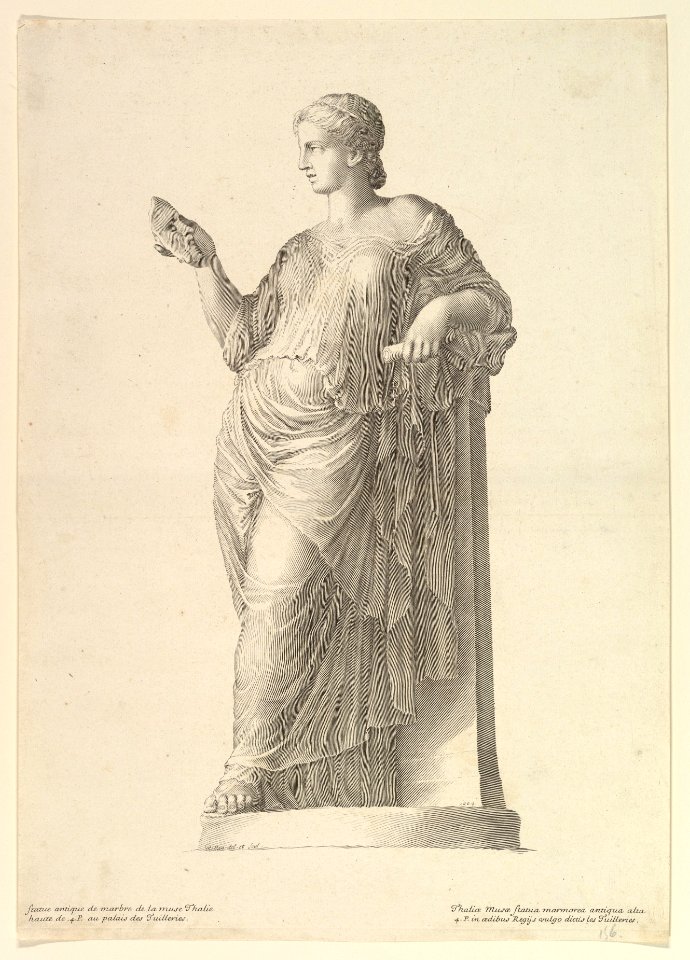Ancient Statue of the Muse Thalia MET DP822295