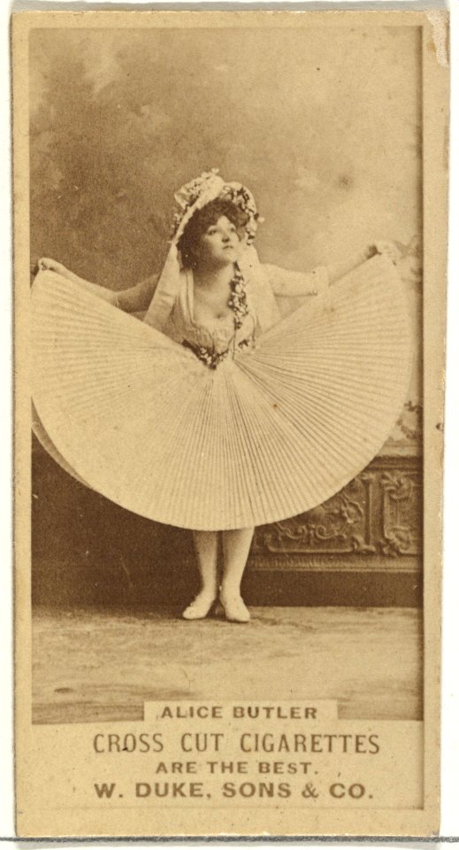 Alice Butler, from the Actors and Actresses series (N145-3) issued by Duke Sons & Co. to promote Cross Cut Cigarettes MET DP839709