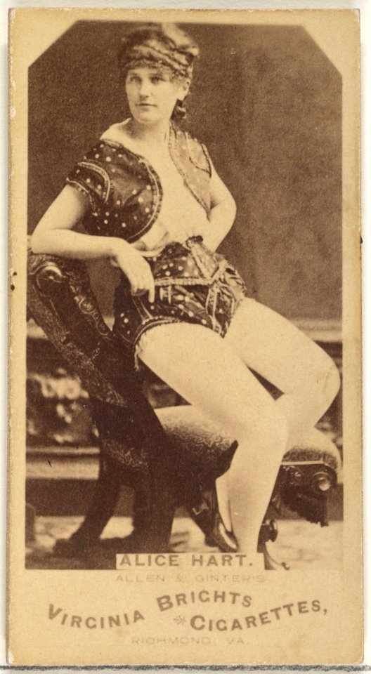 Alice Hart, from the Actors and Actresses series (N45, Type 1) for Virginia Brights Cigarettes MET DP829555