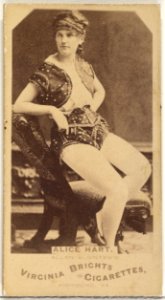 Alice Hart, from the Actors and Actresses series (N45, Type 1) for Virginia Brights Cigarettes MET DP829555
