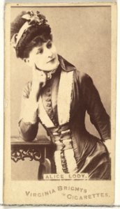 Alice Lody, from the Actors and Actresses series (N45, Type 1) for Virginia Brights Cigarettes MET DP829667