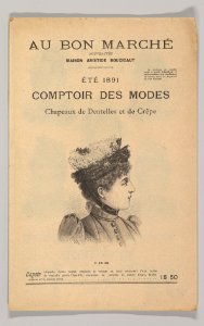 Au Bon Marché-Comptoir des Modes, Chapeaux de Dentelles et de Crêpe, Été 1891 MET DP819273