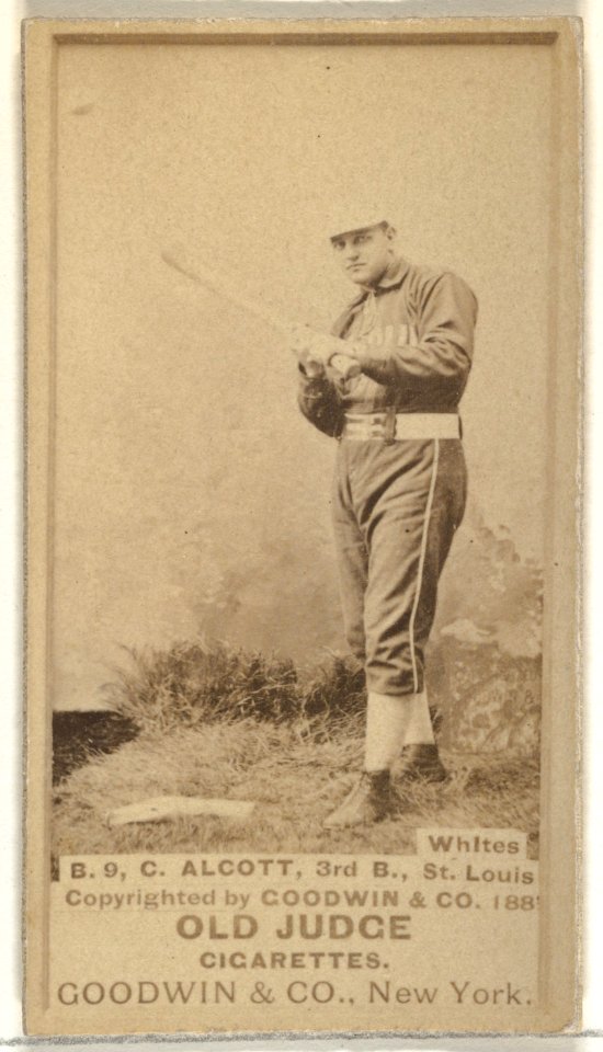 Alcott, 3rd Base, St. Louis Whites, from the Old Judge series (N172) for Old Judge Cigarettes MET DP846114