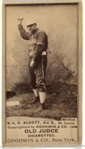 Alcott, 3rd Base, St. Louis Whites, from the Old Judge series (N172) for Old Judge Cigarettes MET DP846113