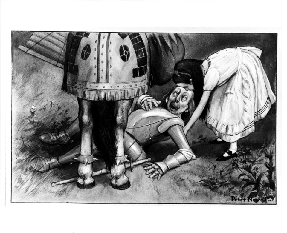 Alice and the White Knight, illustration for Through the Looking-Glass and What Alice Found There by Lewis Carroll (1902) MET 72924