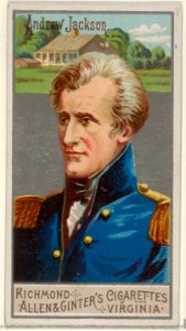 Andrew Jackson, from the Great Generals series (N15) for Allen & Ginter Cigarettes Brands MET DP834780