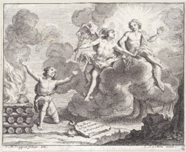 Apollo, Mercury, and the Shepherdesses, Fable X in La Motte, Fables Nouvelles Met DP884564