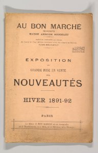 Au Bon Marché-Exposition et Grande Misé en Vente des Nouveautés Hiver 1891–92 MET DP819279