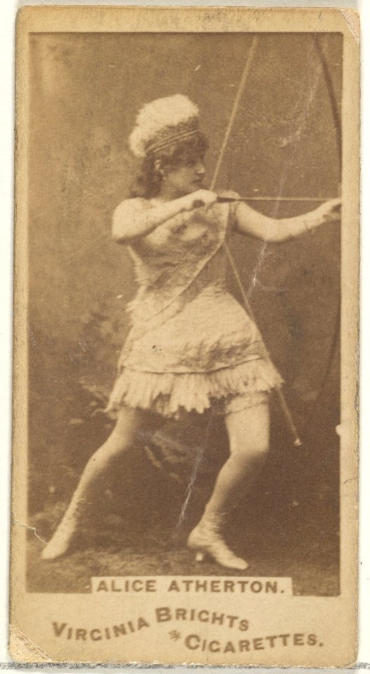 Alice Atherton, from the Actors and Actresses series (N45, Type 1) for Virginia Brights Cigarettes MET DP828880