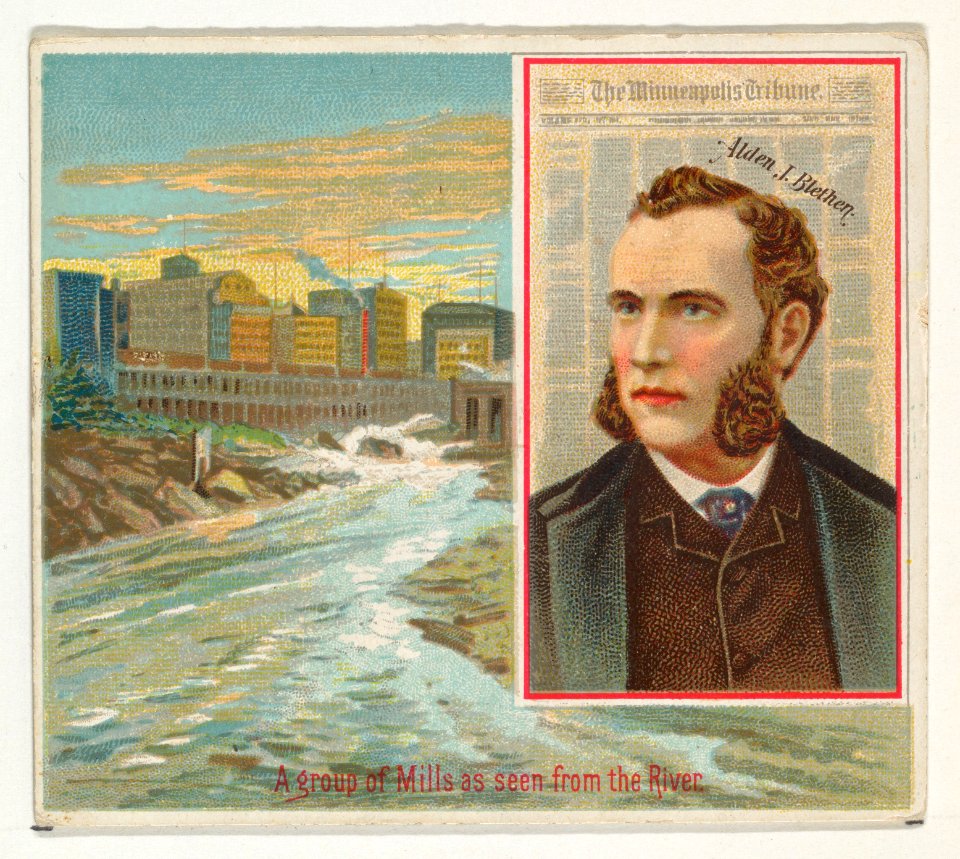 Alden J. Blethen, The Minneapolis Tribune, from the American Editors series (N35) for Allen & Ginter Cigarettes MET DP838867