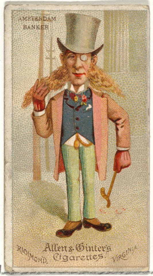 Amsterdam Banker, from World's Dudes series (N31) for Allen & Ginter Cigarettes MET DP838524