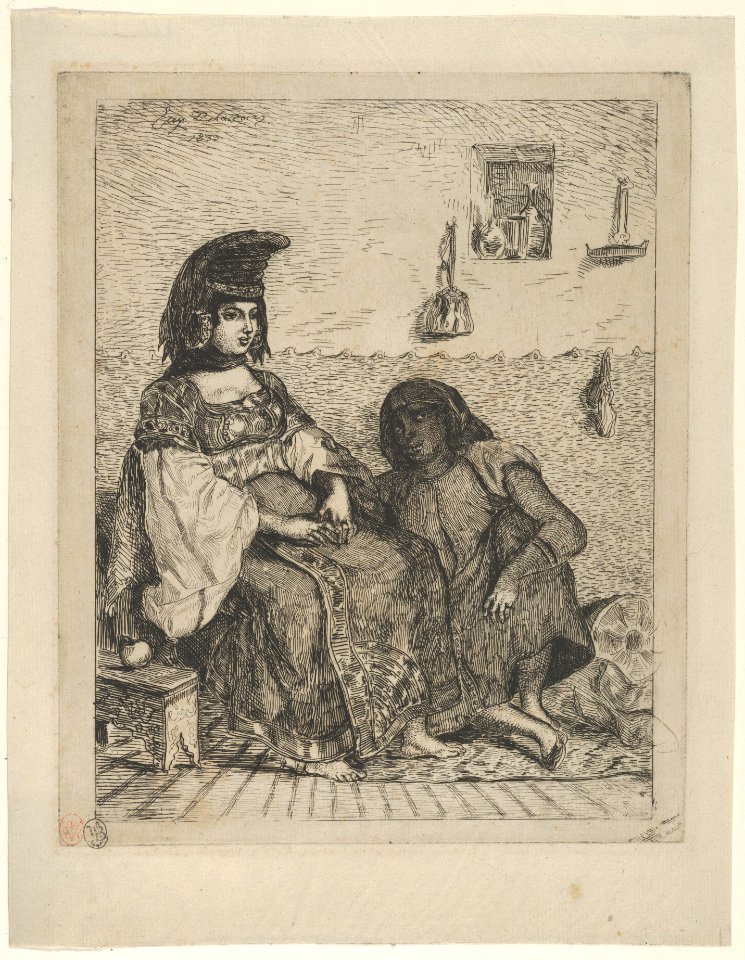 Algerian Jewess with Her Servant MET DP851156