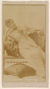 Alice Montague, from the Actresses series (N245) issued by Kinney Brothers to promote Sweet Caporal Cigarettes MET DP859149