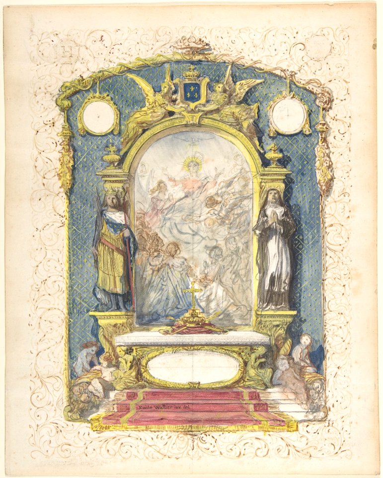 Altar Flanked by St. Louis and St. Theresa MET DP808462
