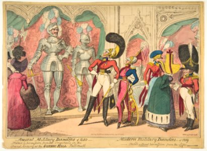 Ancient Military Dandies of 1450 – Modern Military Dandies of 1819 MET DP812862