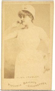 Alma Stanley, from the Actors and Actresses series (N45, Type 1) for Virginia Brights Cigarettes MET DP830018