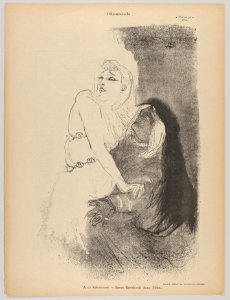 At the Théâtre de la Renaissance- Sarah Bernhardt in Phèdre MET DP835476