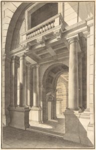Architectural Perspective of an Arched Vestibule MET DP806218
