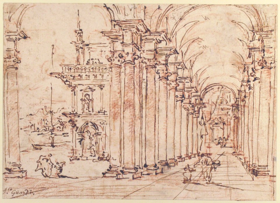 Architectural Capriccio- Vaulted Colonnade of a Palace MET 37.165.88