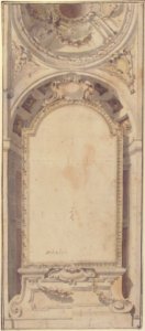 Architectural Design with an Altarpiece Framed in a Niche and Surmounted by a Dome MET 52.570.72