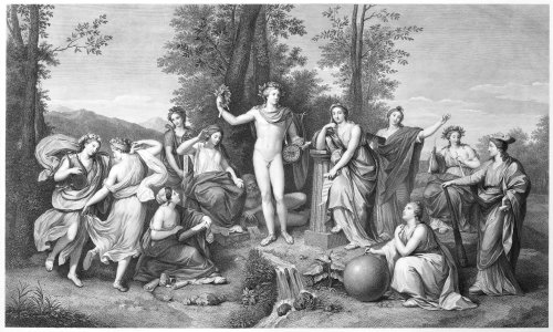 Apollo and the Muses on Parnassus MET 268819
