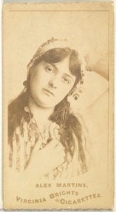 Alex Martins, from the Actors and Actresses series (N45, Type 1) for Virginia Brights Cigarettes MET DP829638