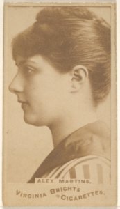 Alex Martins, from the Actors and Actresses series (N45, Type 1) for Virginia Brights Cigarettes MET DP830484