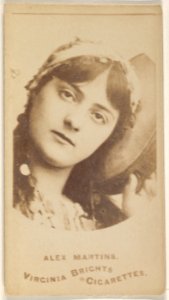 Alex Martins, from the Actors and Actresses series (N45, Type 1) for Virginia Brights Cigarettes MET DP830483