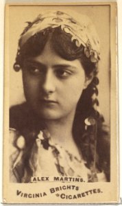 Alex Martins, from the Actors and Actresses series (N45, Type 1) for Virginia Brights Cigarettes MET DP829639