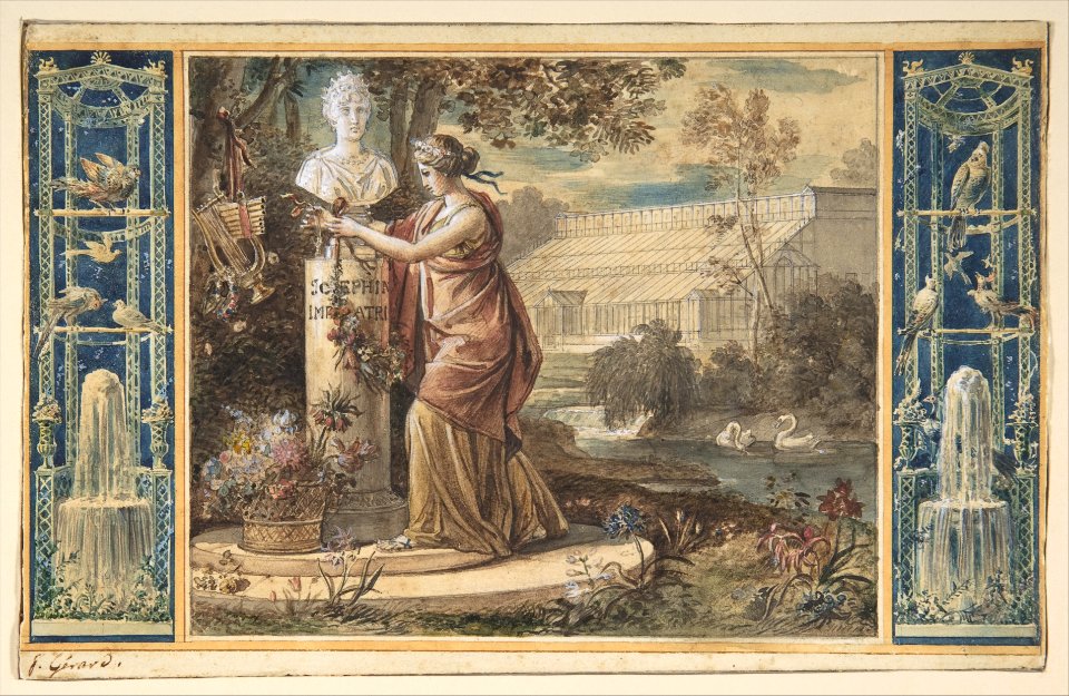 An Allegory of Empress Josephine as Patroness of the Gardens at Malmaison MET DP806413