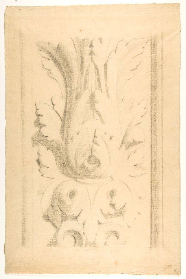 Architectural Motif- Double Acanthus Fleuron MET DP812191