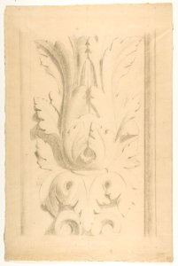 Architectural Motif- Double Acanthus Fleuron MET DP812191