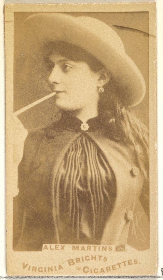 Alex Martins, from the Actors and Actresses series (N45, Type 1) for Virginia Brights Cigarettes MET DP829640