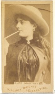 Alex Martins, from the Actors and Actresses series (N45, Type 1) for Virginia Brights Cigarettes MET DP829640