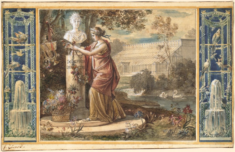 An Allegory of Empress Josephine as Patroness of the Gardens at Malmaison MET DP112852