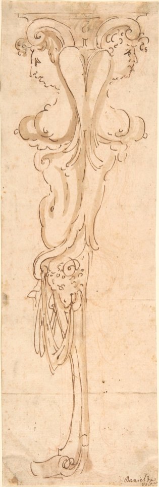 Architectural detail with Female Figures MET DP802603
