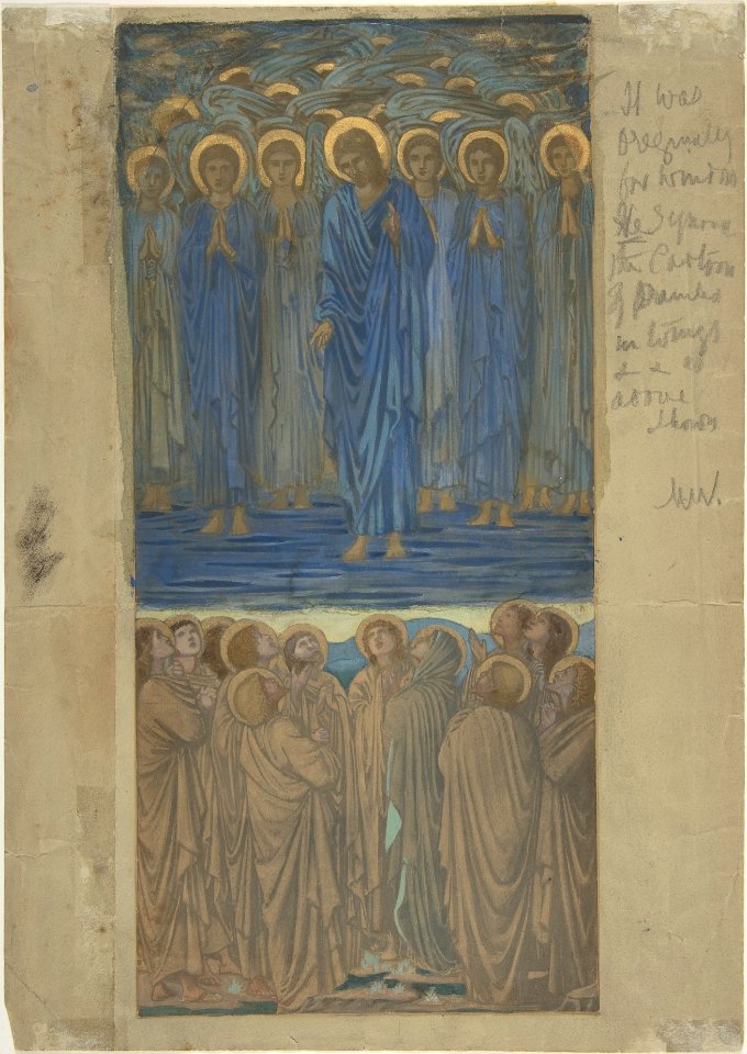 Ascension of Christ (Acts I, 1–9)- Study for stained-glass window MET DP800824