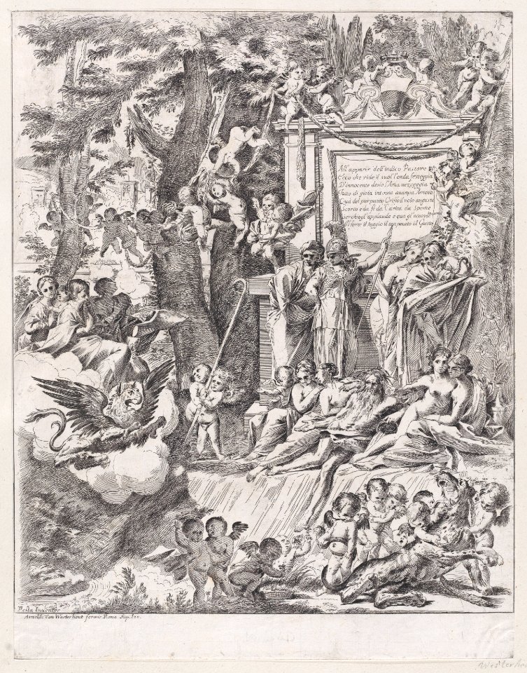 An allegory in honor of the arrival of Cardinal Franciotti as Bishop of Lucca Met DP888743