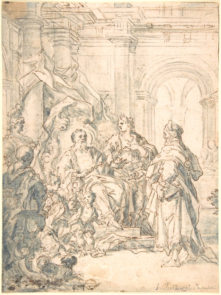 An Audience (recto); Sketch of a nude woman (verso) MET DP802440
