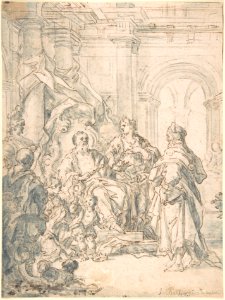 An Audience (recto); Sketch of a nude woman (verso) MET DP802440
