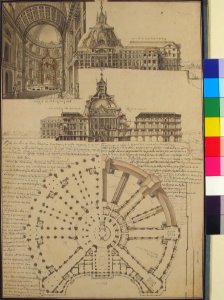 Architectural Drawing for a Chapel and Hospital MET 58.624.6
